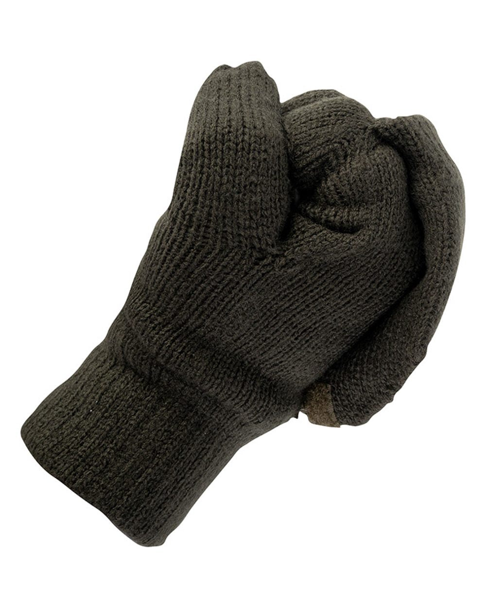 Green coloured Jack Pyke Shooters Mitts on white background #colour_green