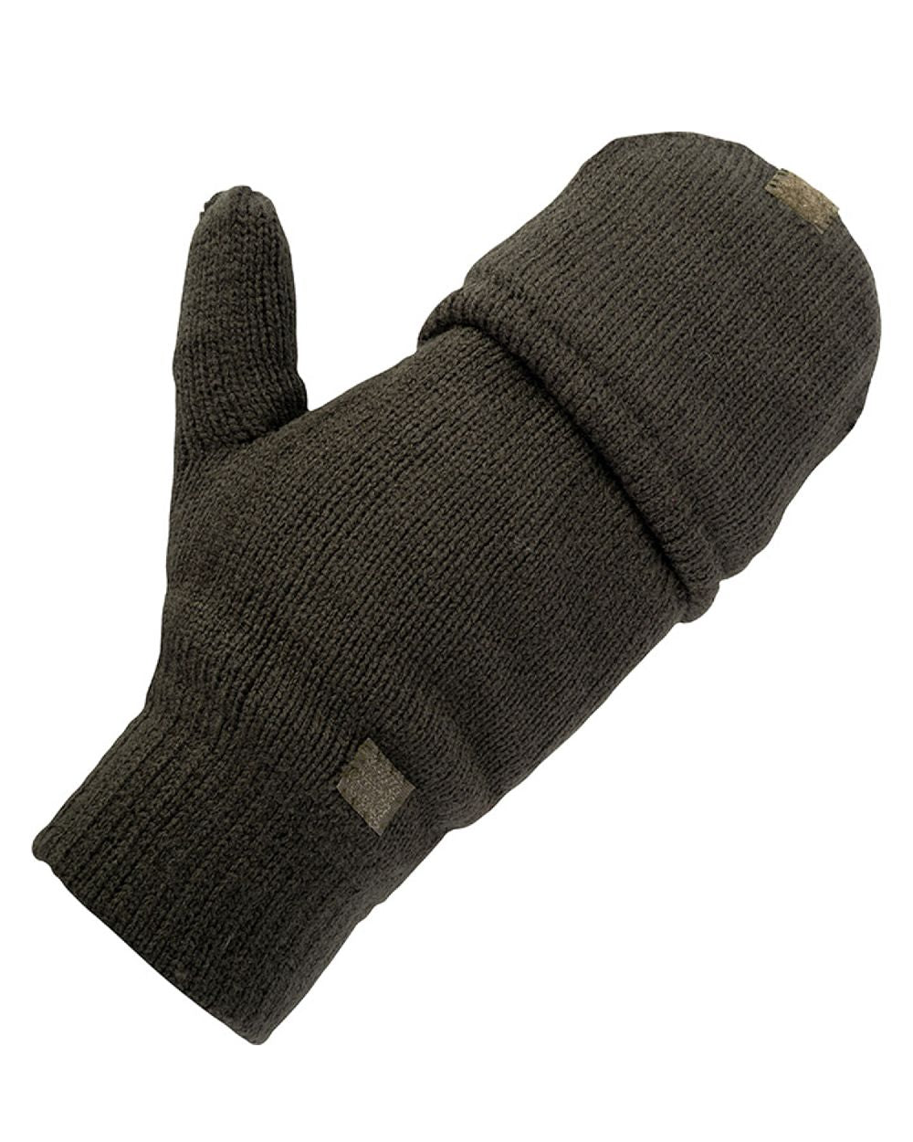 Green coloured Jack Pyke Shooters Mitts on white background #colour_green