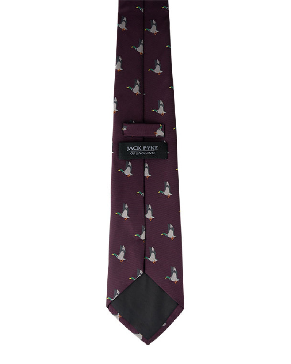 Wine coloured Jack Pyke Shooting Tie Duck on white background #colour_wine