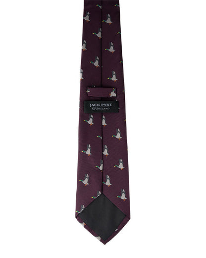 Wine coloured Jack Pyke Shooting Tie Duck on white background #colour_wine