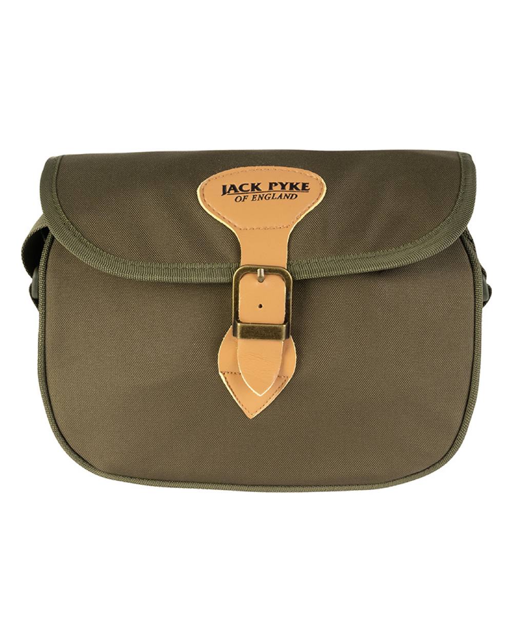 Green coloured Jack Pyke Speed Loader Cartridge Bag on white background #colour_green