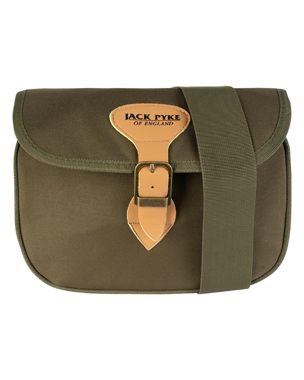 Green coloured Jack Pyke Speed Loader Cartridge Bag on white background #colour_green