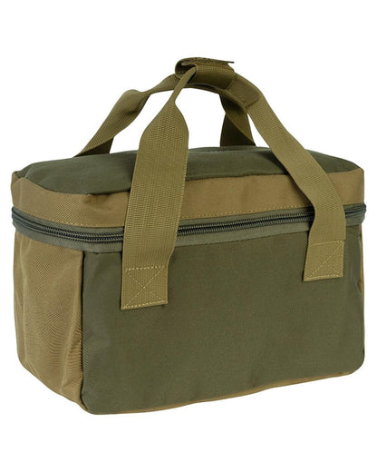 Green coloured Jack Pyke Sporting Cartridge Carrier 100 on white background #colour_green