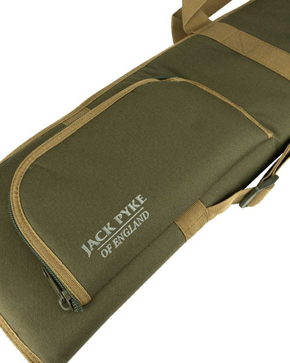 Green coloured Jack Pyke Sporting Gun Slip on white background #colour_green
