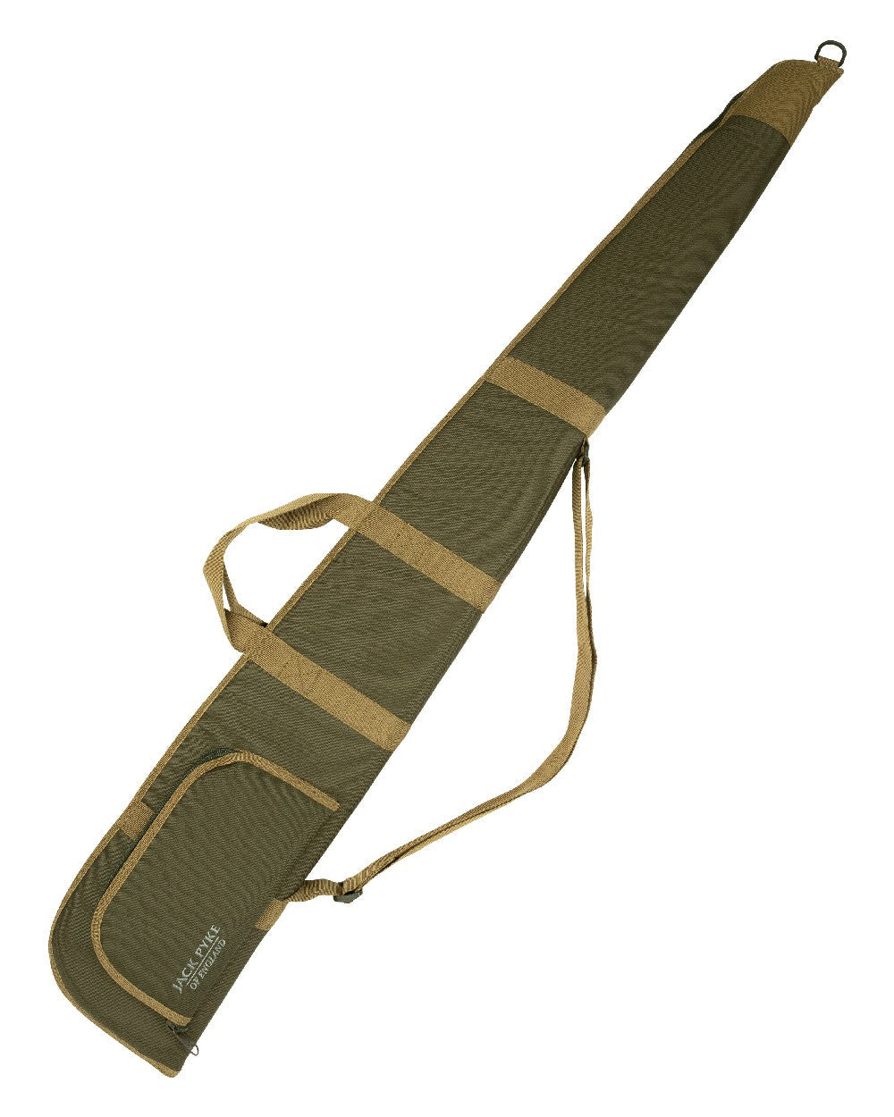 Green coloured Jack Pyke Sporting Gun Slip on white background #colour_green