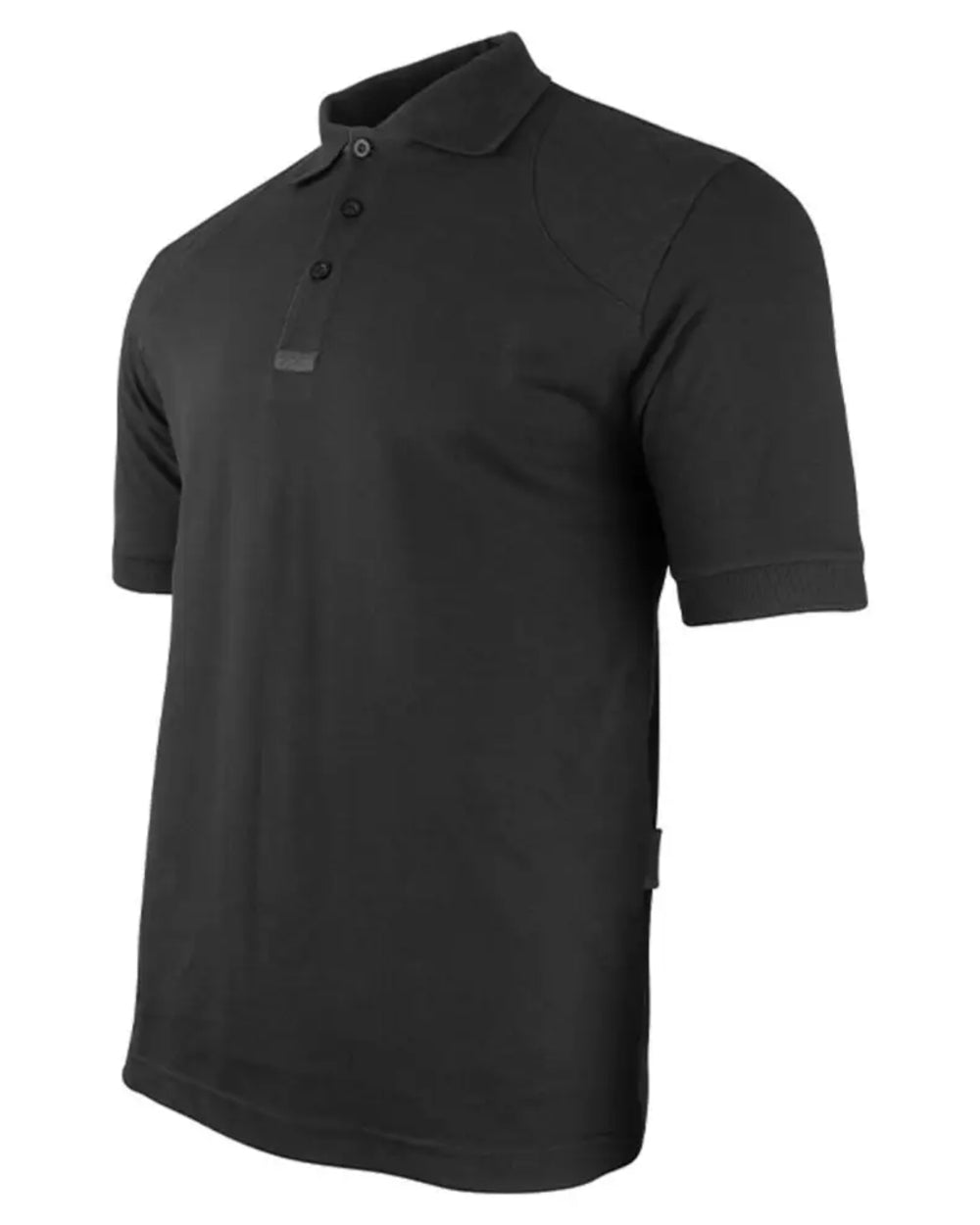 Black coloured Jack Pyke Sporting Polo Shirt on white background #colour_black