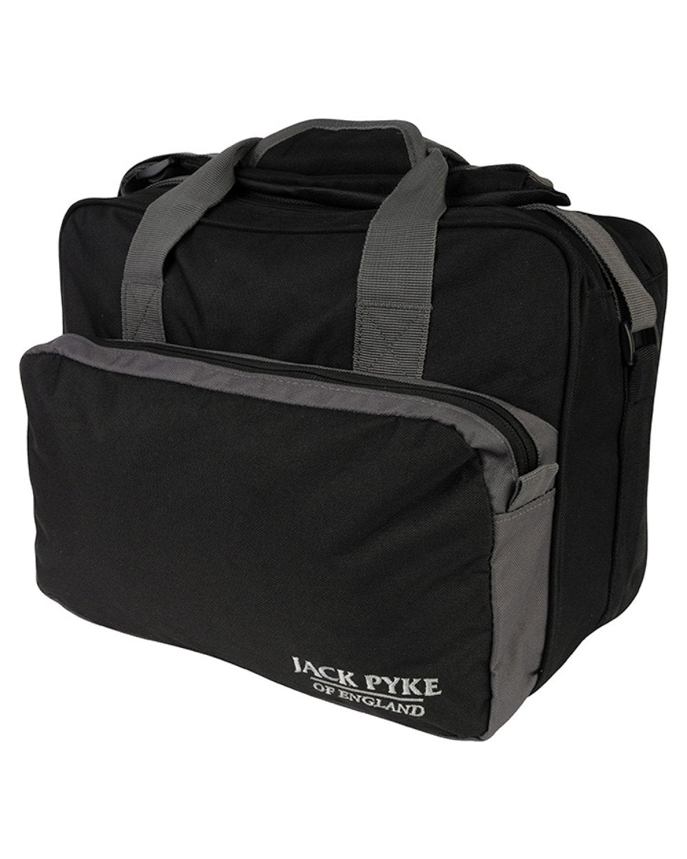 Black coloured Jack Pyke Sporting Shoulder Bag on white background #colour_black