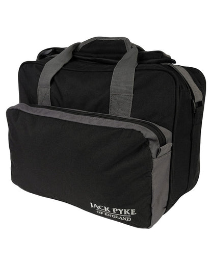 Black coloured Jack Pyke Sporting Shoulder Bag on white background #colour_black