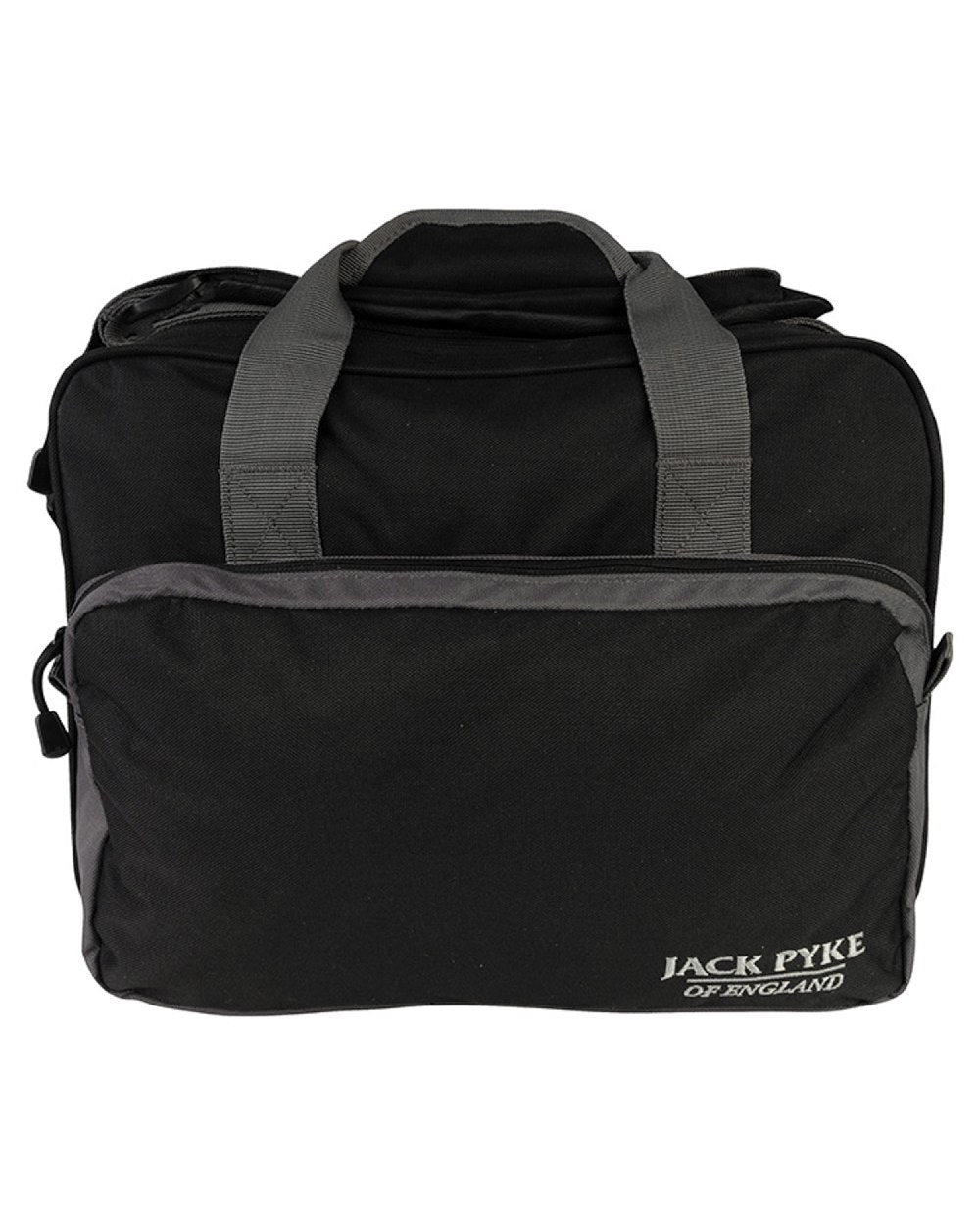 Black coloured Jack Pyke Sporting Shoulder Bag on white background #colour_black
