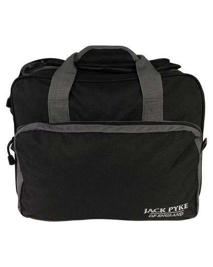 Black coloured Jack Pyke Sporting Shoulder Bag on white background #colour_black