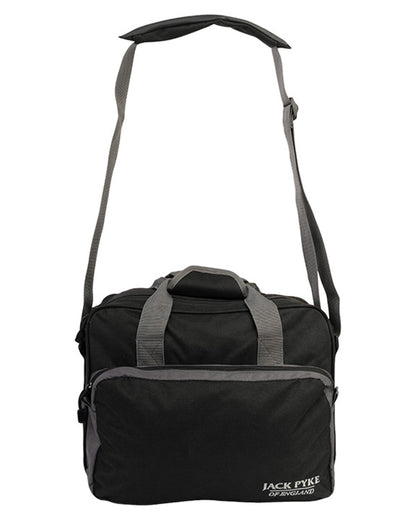 Black coloured Jack Pyke Sporting Shoulder Bag on white background #colour_black