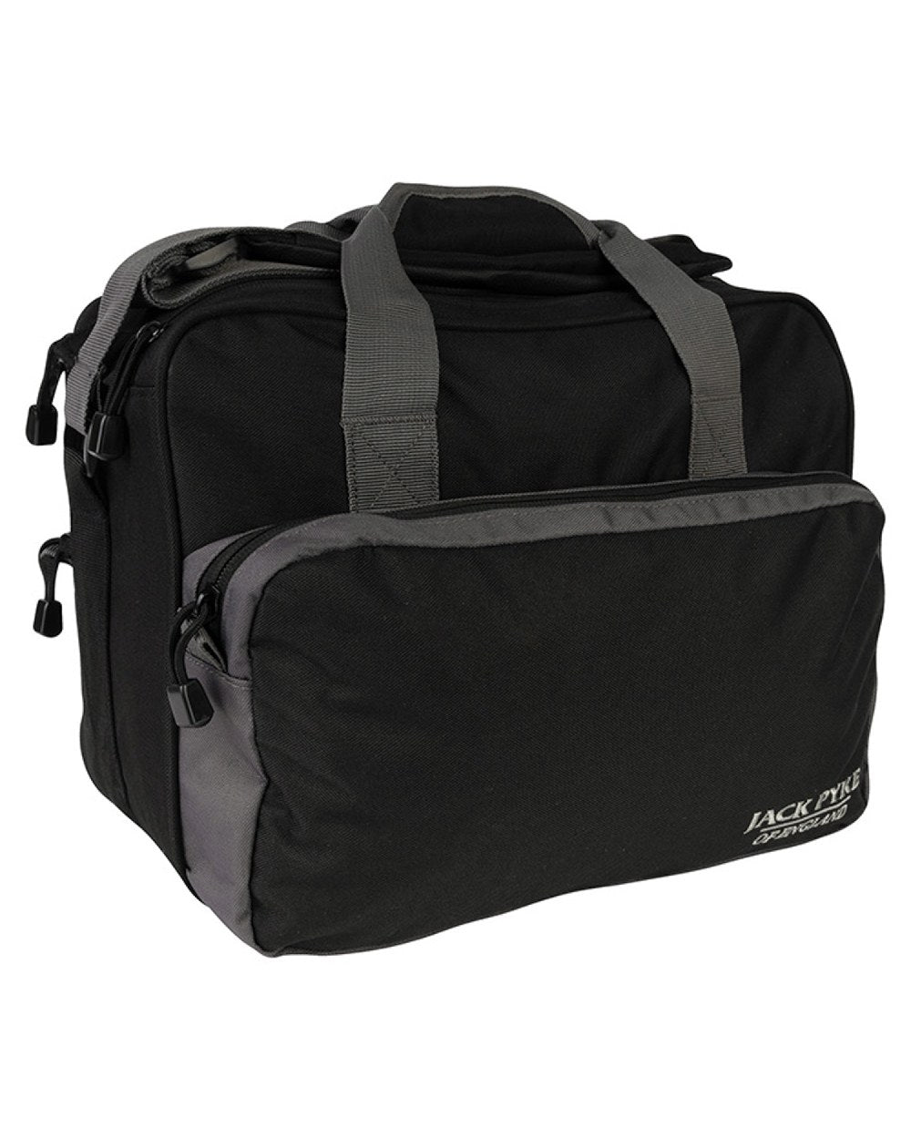 Black coloured Jack Pyke Sporting Shoulder Bag on white background #colour_black
