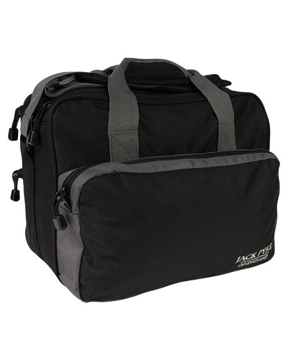 Black coloured Jack Pyke Sporting Shoulder Bag on white background #colour_black