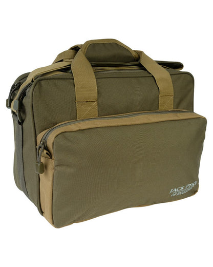 Green coloured Jack Pyke Sporting Shoulder Bag on white background #colour_green