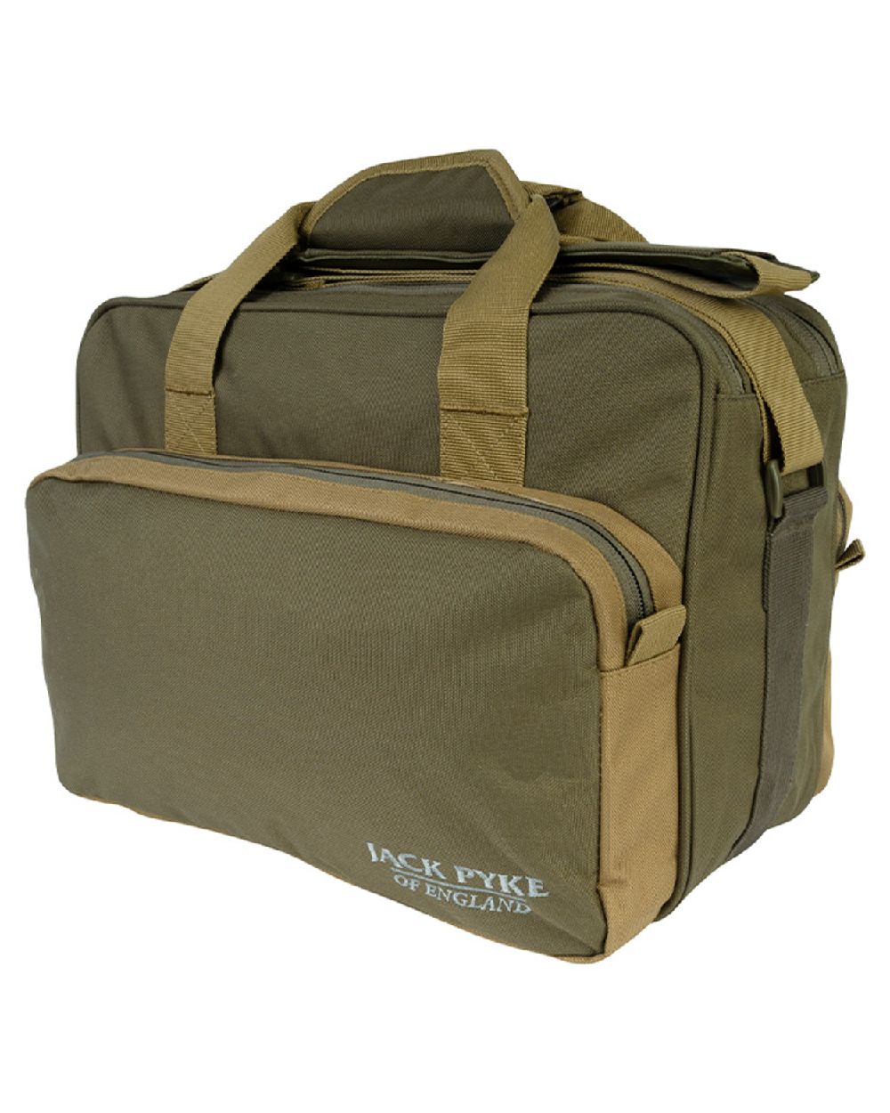 Green coloured Jack Pyke Sporting Shoulder Bag on white background #colour_green