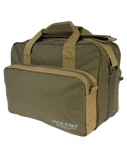 Green coloured Jack Pyke Sporting Shoulder Bag on white background #colour_green