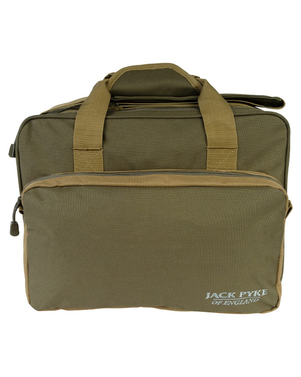 Green coloured Jack Pyke Sporting Shoulder Bag on white background #colour_green