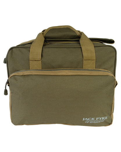 Green coloured Jack Pyke Sporting Shoulder Bag on white background #colour_green