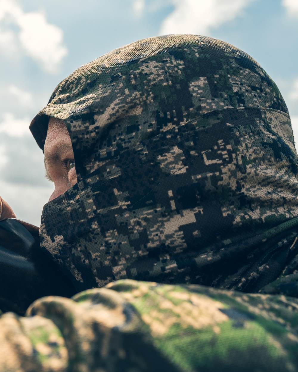 Digicam coloured Jack Pyke Stealth Balaclava on sky background #colour_digicam