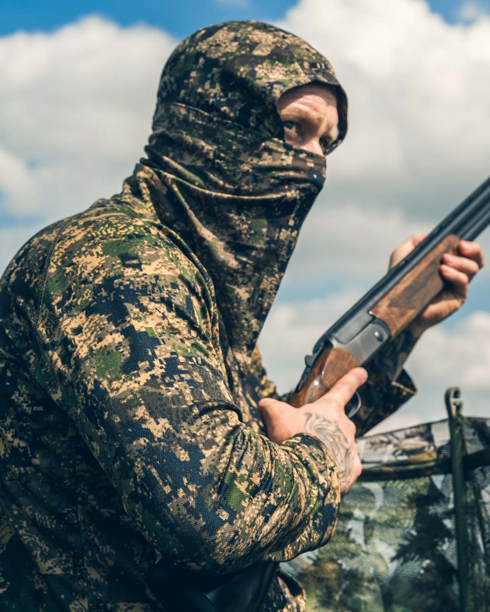Digicam coloured Jack Pyke Stealth Balaclava on sky background #colour_digicam