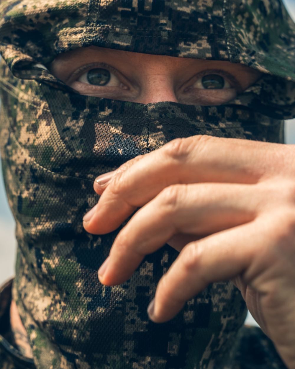 Digicam coloured Jack Pyke Stealth Balaclava on sky background #colour_digicam
