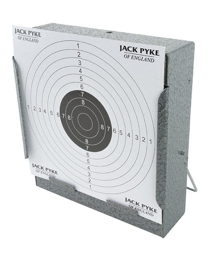 Jack Pyke Steel Paper Target Holder & Pellet Catcher on white background