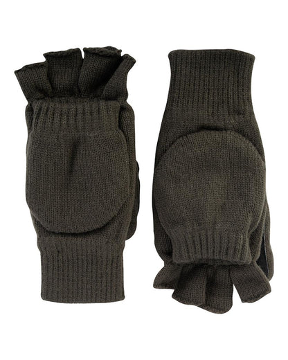 Green coloured Jack Pyke Suede Palm Shooters Mitts on white background #colour_green