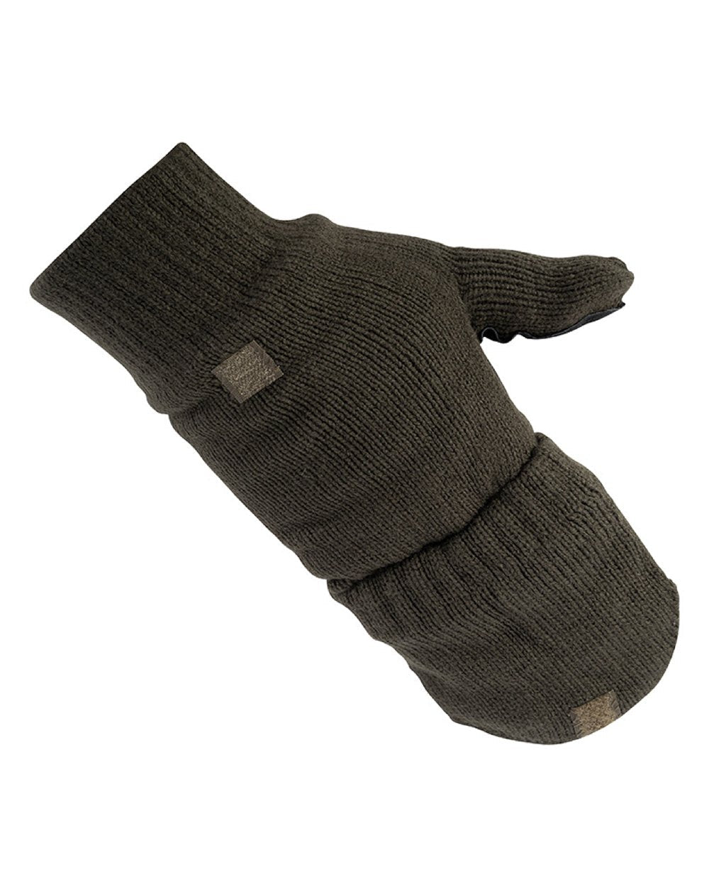Green coloured Jack Pyke Suede Palm Shooters Mitts on white background #colour_green
