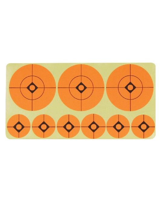 Jack Pyke Target Stickers 1'' & 2'' Diameter on white background