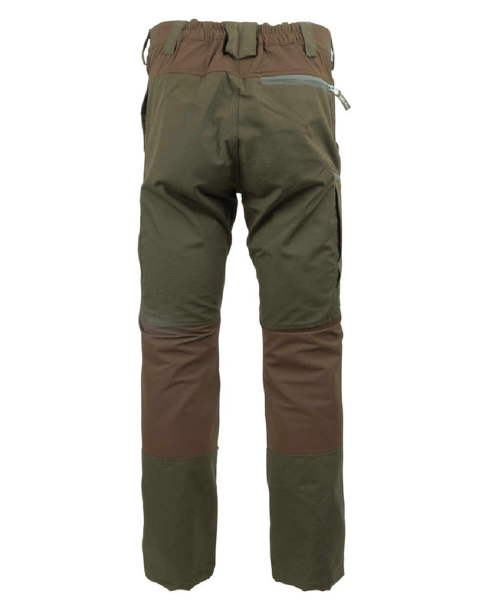 Brown coloured Jack Pyke Technical Hybrid Trousers on white background #colour_brown