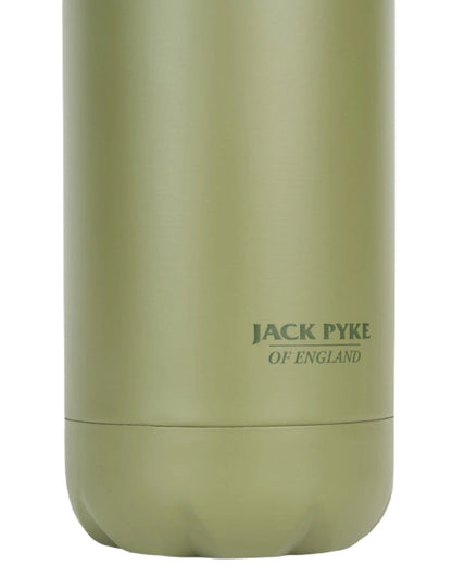 Matt Green coloured Jack Pyke Thermal Bottle on white background #colour_matt-green