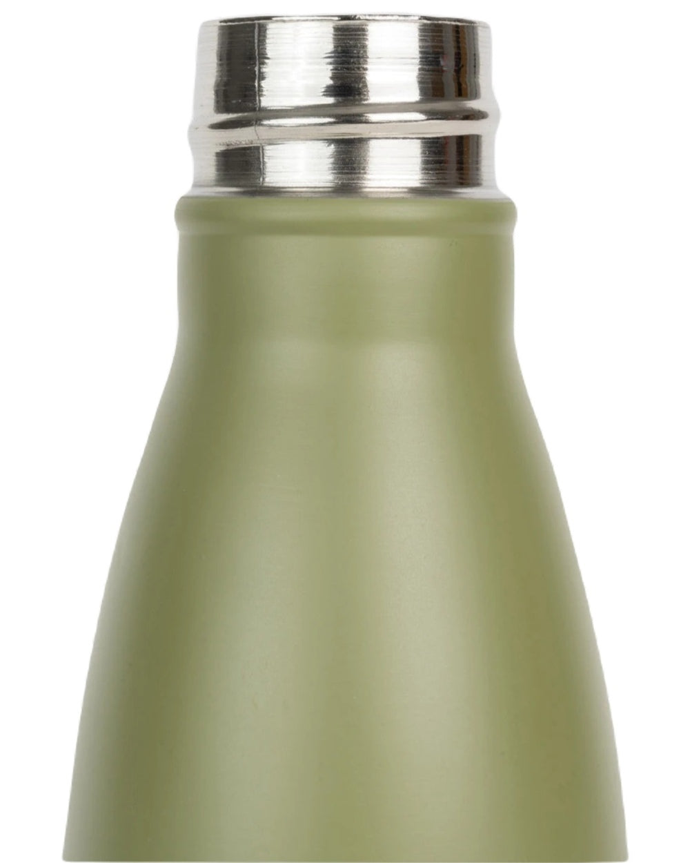 Matt Green coloured Jack Pyke Thermal Bottle on white background #colour_matt-green