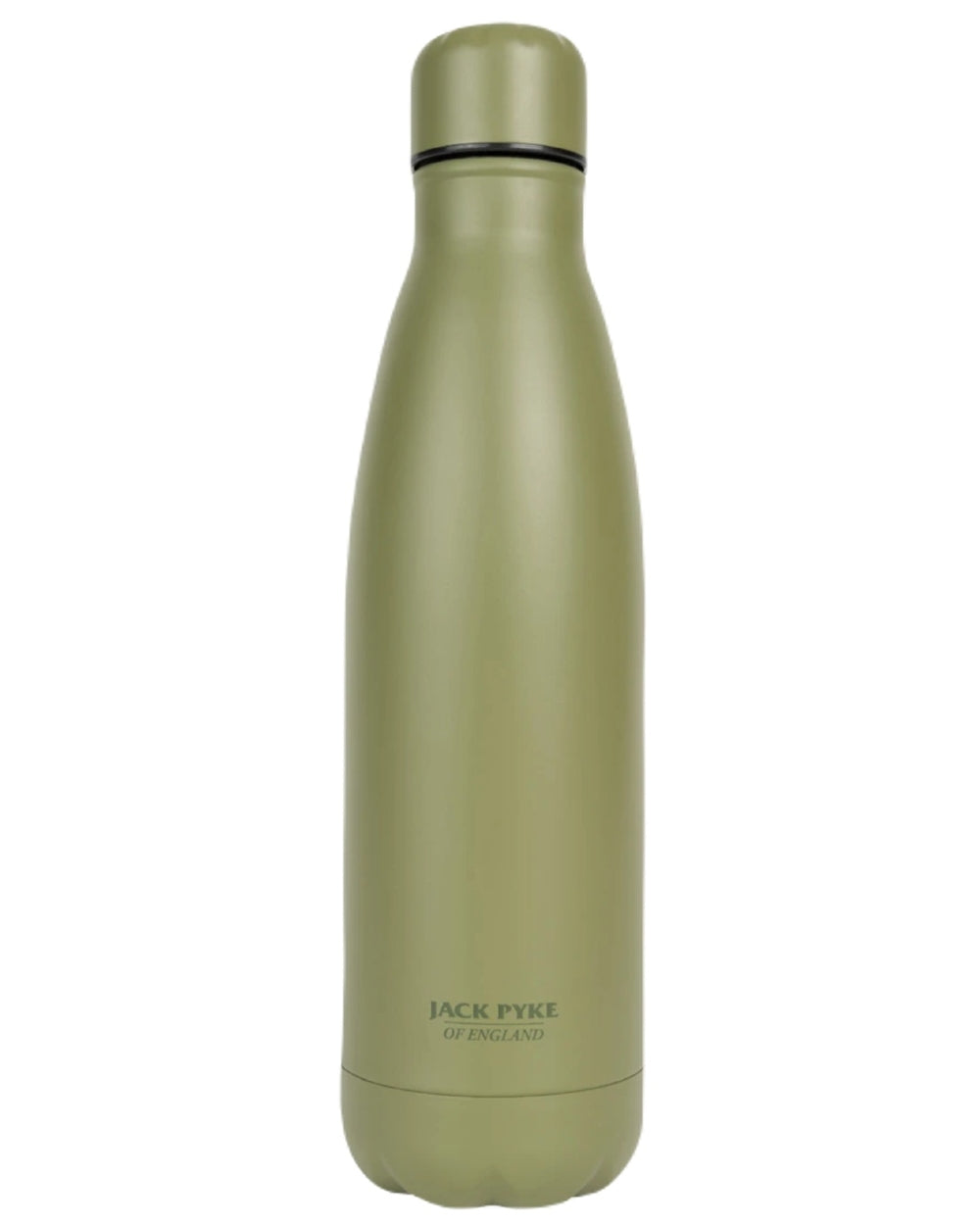 Matt Green coloured Jack Pyke Thermal Bottle on white background #colour_matt-green