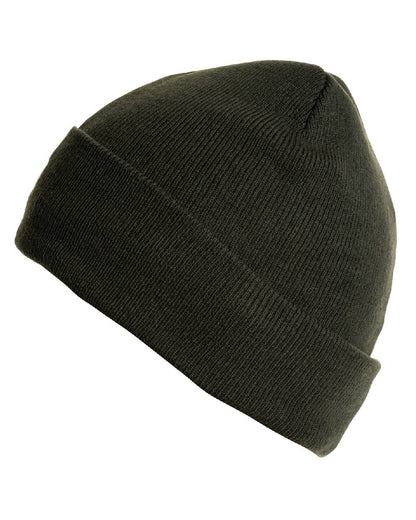 Green coloured Jack Pyke Thinsulate Bob Hat on white background #colour_green