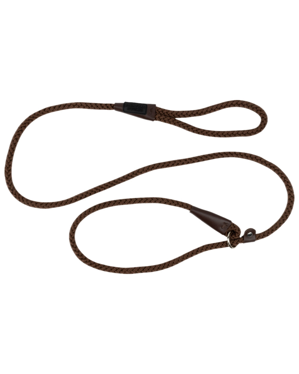 Brown Coloured Jack Pyke Traditional Dog Slip Lead on white background #colour_brown