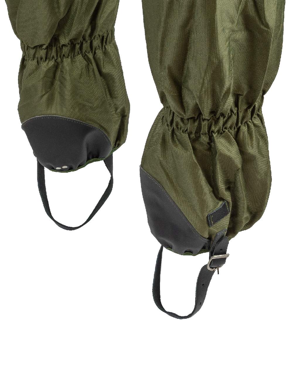 Green coloured Jack Pyke Waterproof Gaiters on white background #colour_green