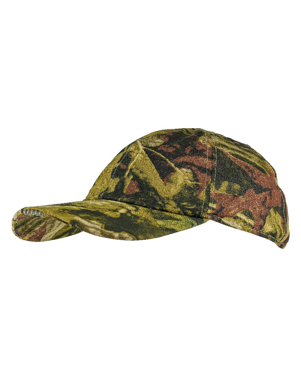Camo coloured Jack Pyke Wildfowlers Cap With Torch on white background #colour_camo