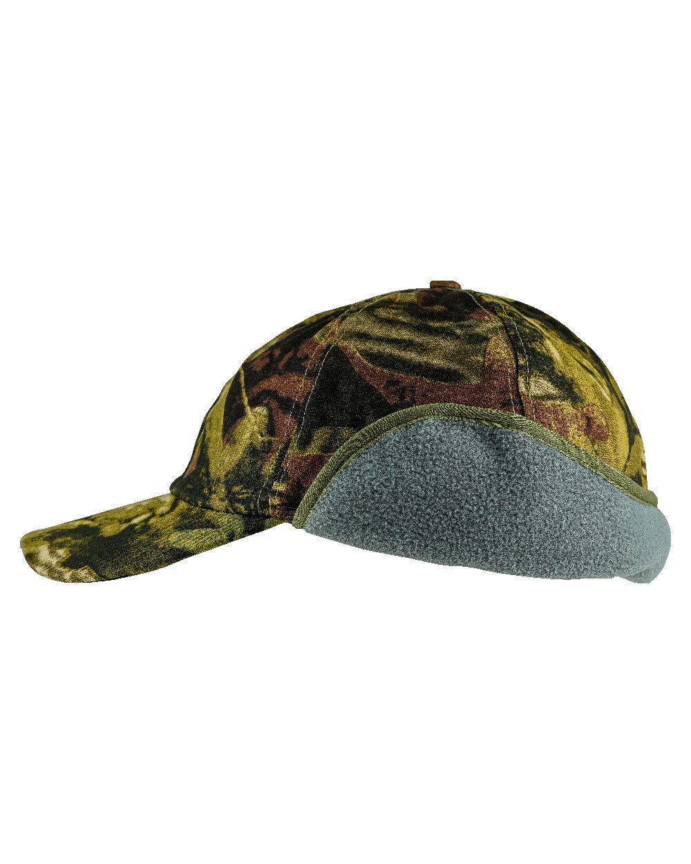 Camo coloured Jack Pyke Wildfowlers Cap With Torch on white background #colour_camo