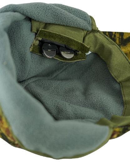 Camo coloured Jack Pyke Wildfowlers Cap With Torch on white background #colour_camo