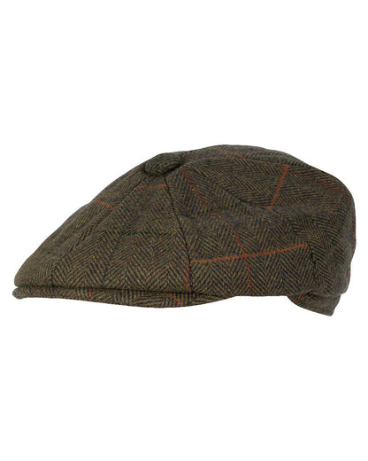 Tweed Brown coloured Jack Pyke Wool Blend Baker Boy Hat on white background #colour_tweed-brown