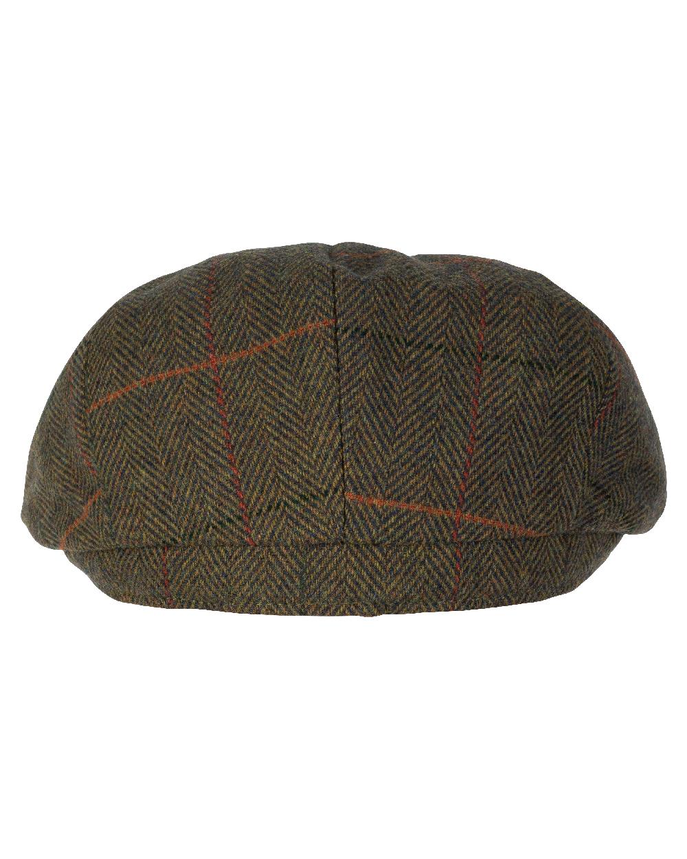 Tweed Brown coloured Jack Pyke Wool Blend Baker Boy Hat on white background #colour_tweed-brown