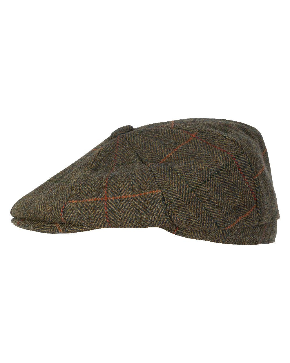Tweed Brown coloured Jack Pyke Wool Blend Baker Boy Hat on white background #colour_tweed-brown