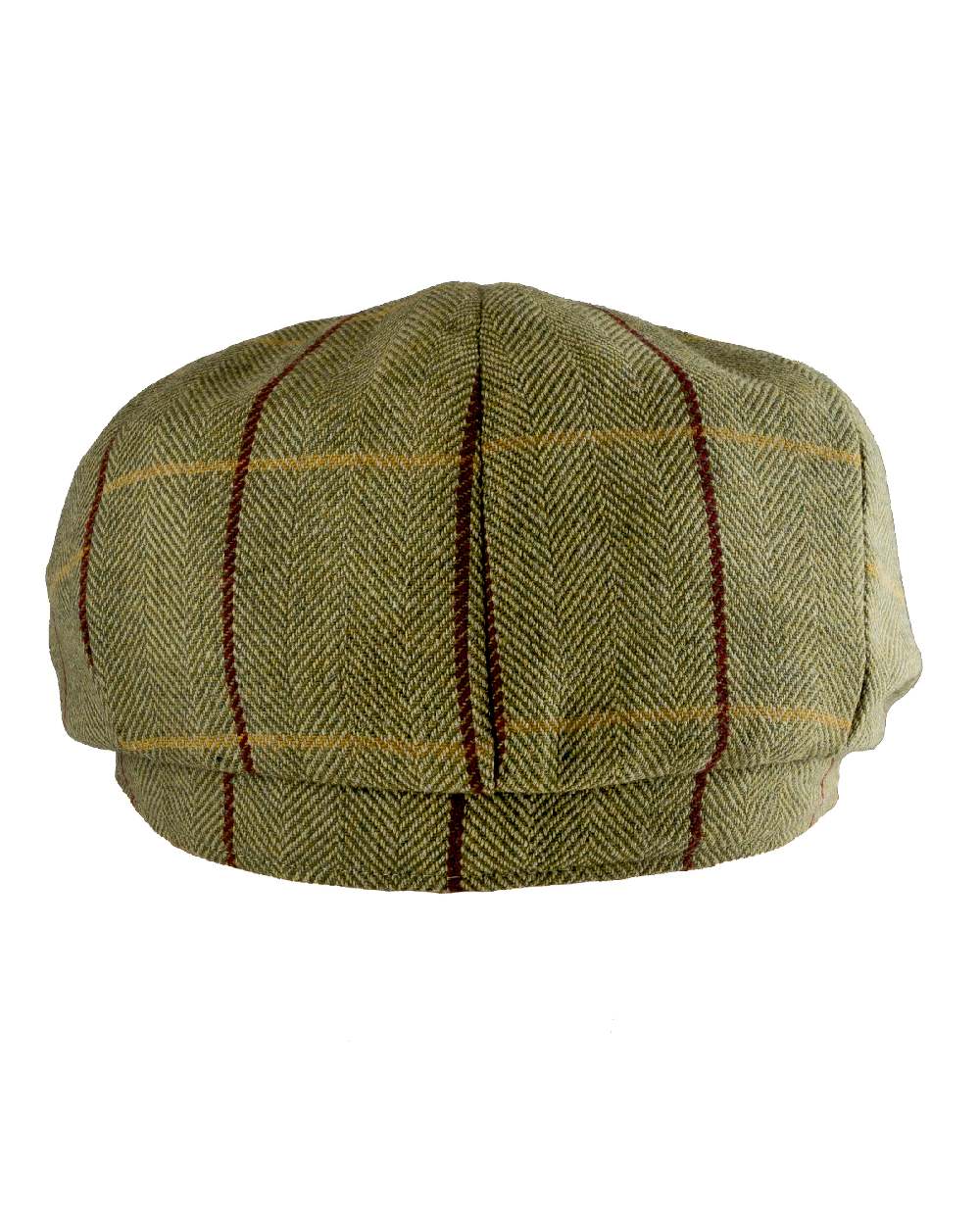 Tweed Green coloured Jack Pyke Wool Blend Baker Boy Hat on white background #colour_tweed-green