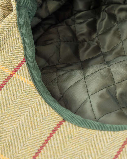 Tweed Green coloured Jack Pyke Wool Blend Baker Boy Hat on white background #colour_tweed-green