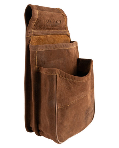 Brown coloured Jack Pyke Nubuck Cartridge Pouch on white background #colour_brown
