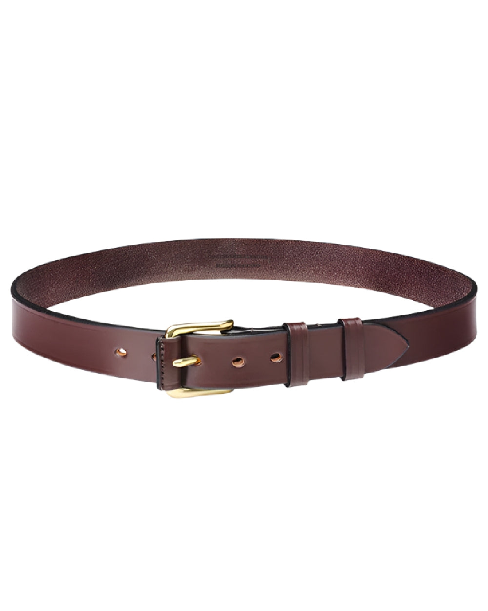 Mocha Coloured Laksen Belgravia Leather Belt on white background #colour_mocha