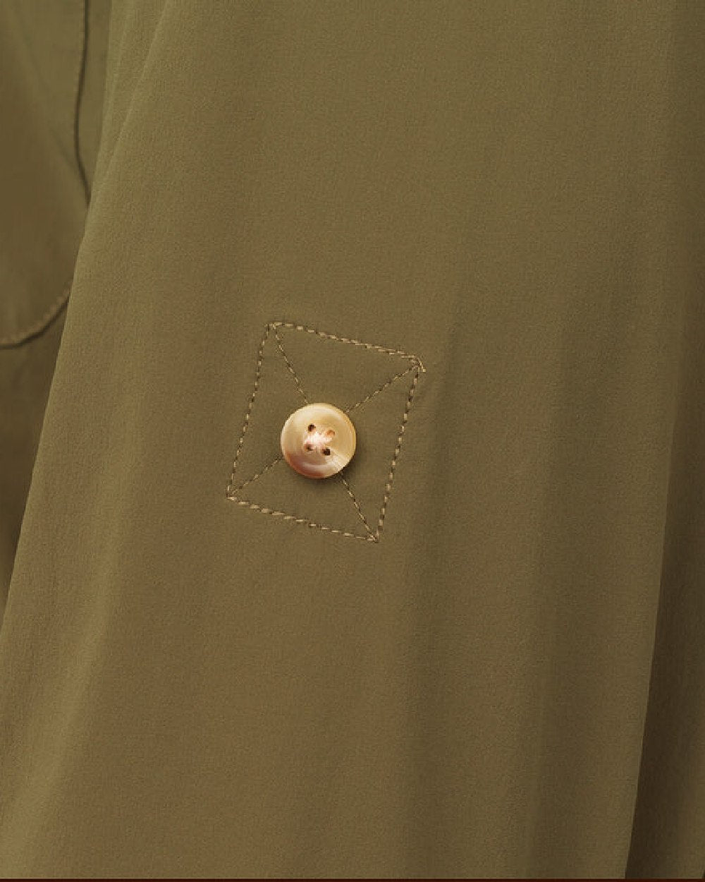 Olive Green Coloured Laksen Mens Kinshasa Tech Shirt on white background #colour_olive-green