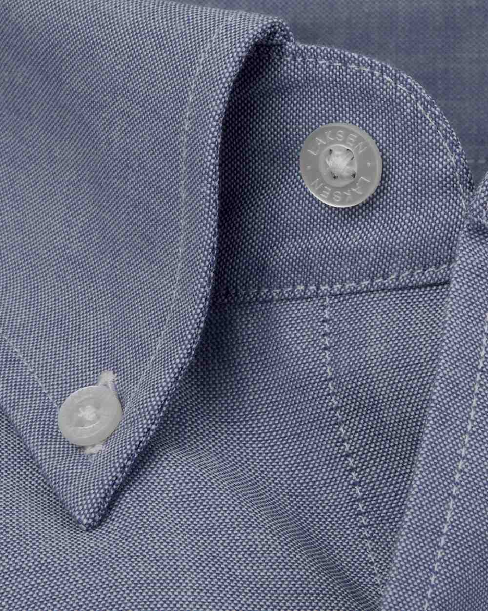 Light Blue Coloured Laksen Womens Karli Chambray Shirt on white background #colour_light-blue