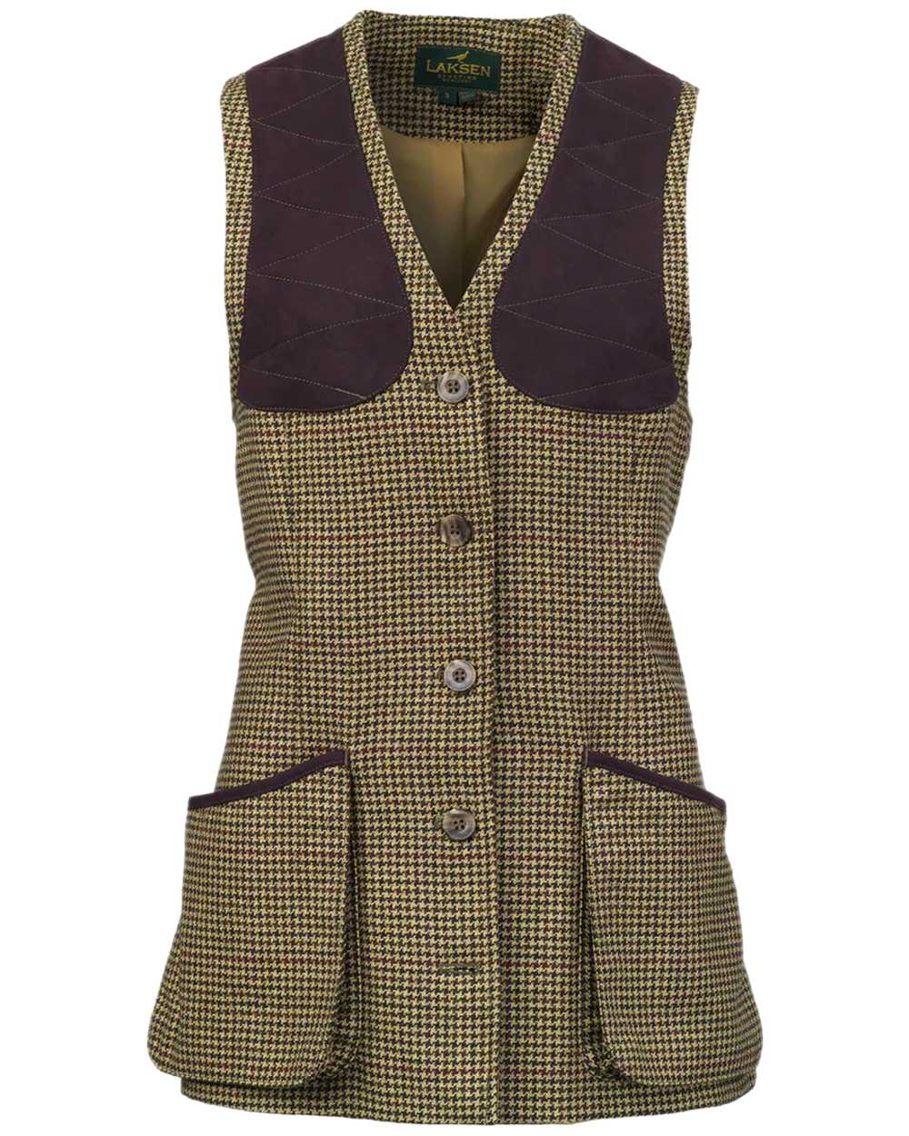 Lily Coloured Laksen Womens Lily Beauly Shooting Vest on white background #colour_lily