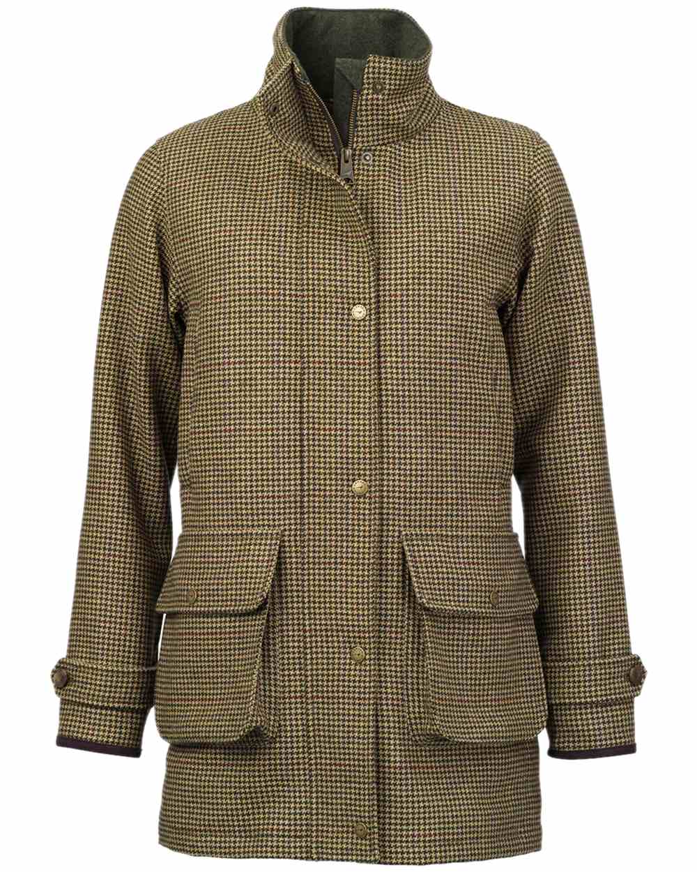 Lily Tweed Coloured Laksen Womens Lily Tweed Coat With CTX on white background #colour_lily-tweed